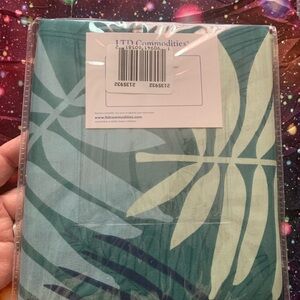 Leaf Print Shower Curtain New